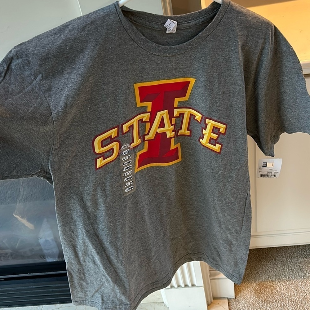 Iowa State Gray Short Sleeve TShirt NWT